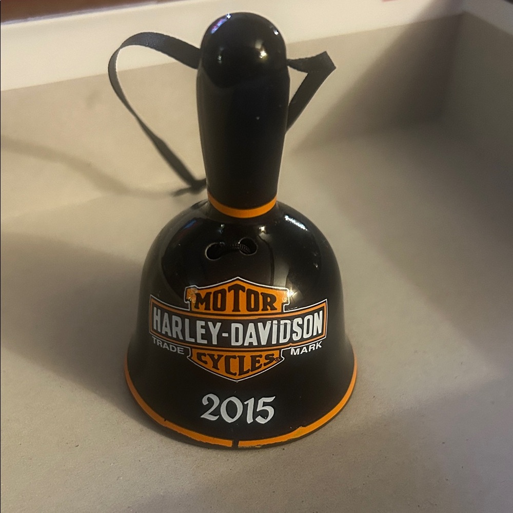 2015 Harley-Davidson Black and Orange Bell ornament